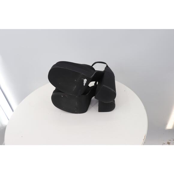 Steve Madden Charlize Black Platform Satin Heel SIze 10 - Picture 8 of 11